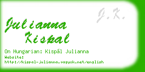 julianna kispal business card